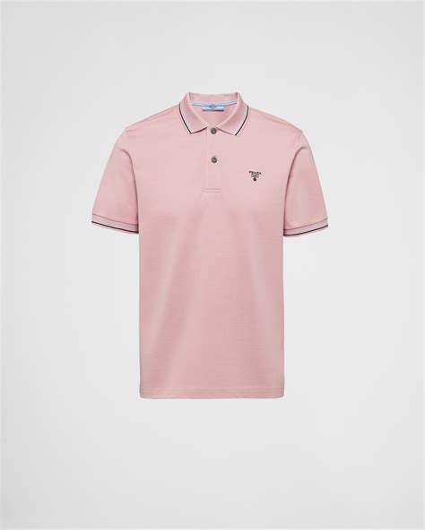 pink prada polo shirt|Prada polo shirts for men.